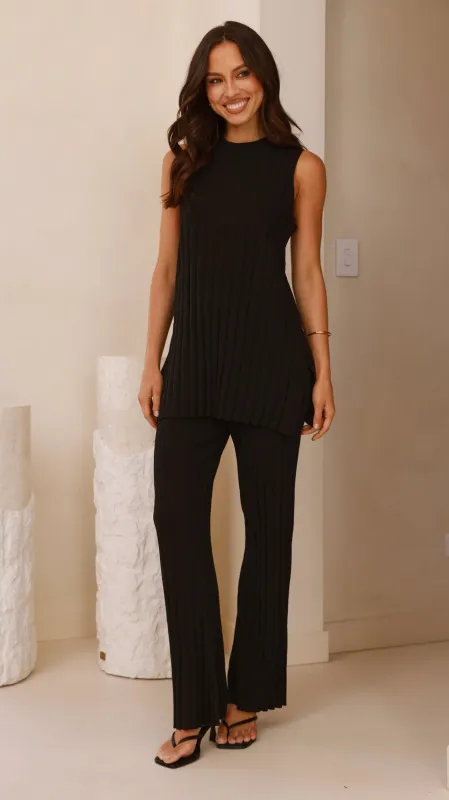 Megan Knit Pants - Black sold by Billy J
