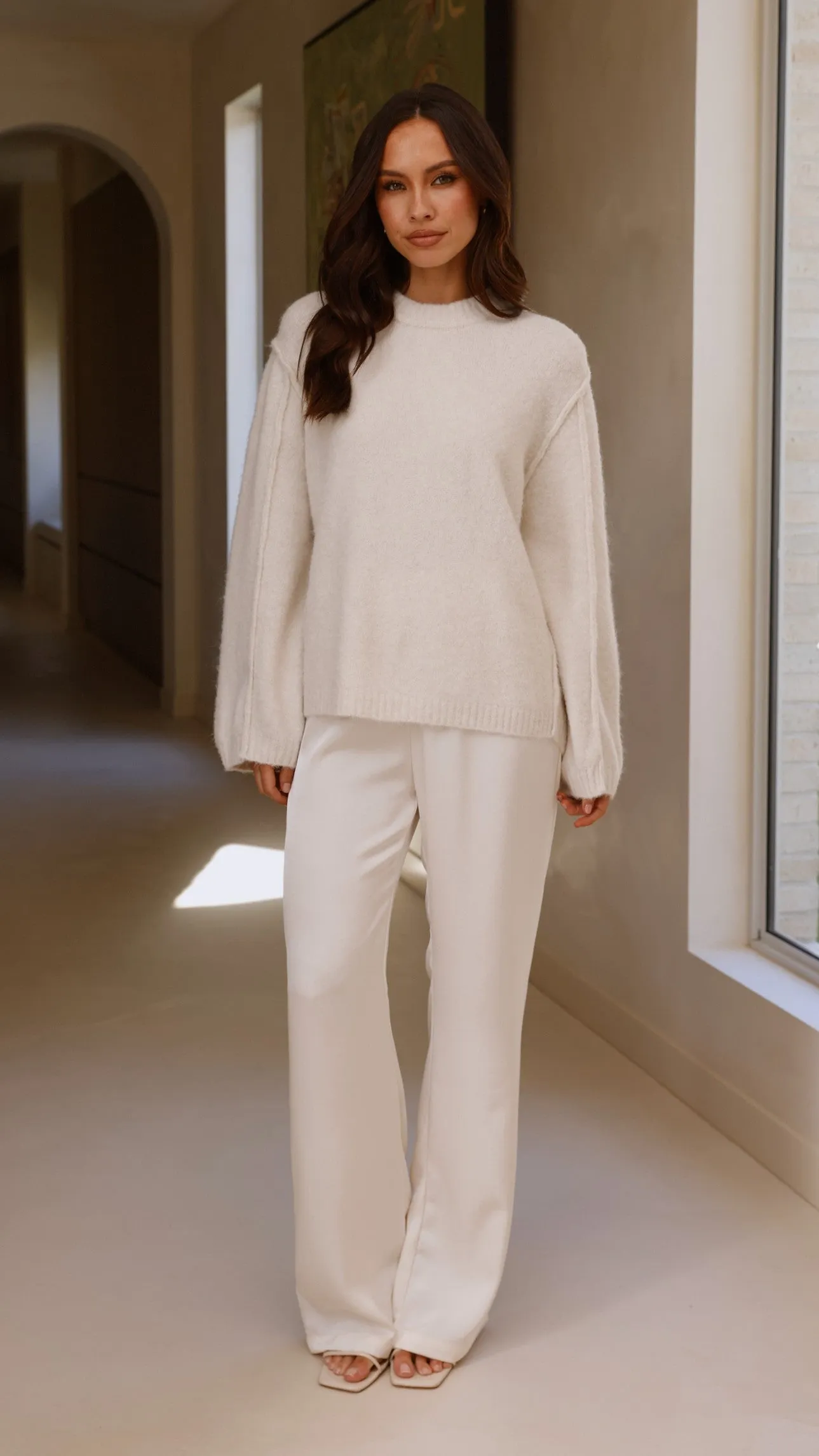 Ally Knit Sweater - Cream sold by Billy J product image thumbnail 5