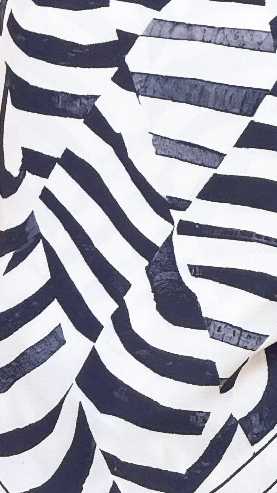 Eisley Scarf Top - Black / Beige Geo Print sold by Billy J product image thumbnail 5