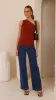 Cynthia One Shoulder Top - Wine sold by Billy J