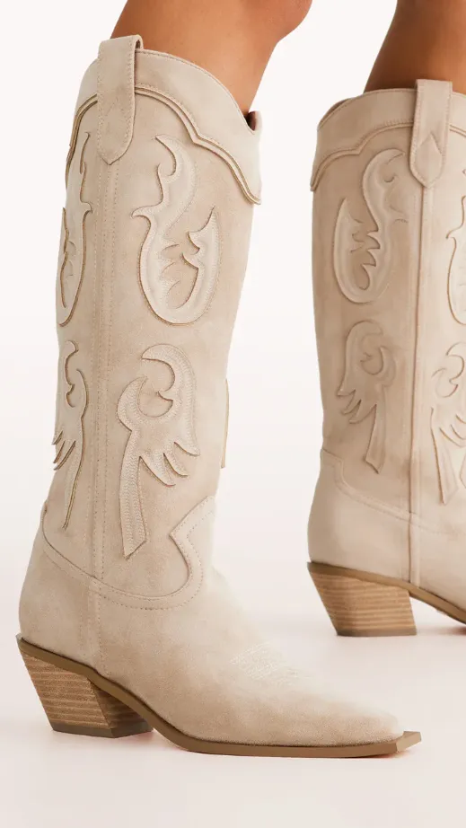 Tulie Boots - Light Beige Suede sold by Billy J product image thumbnail 3