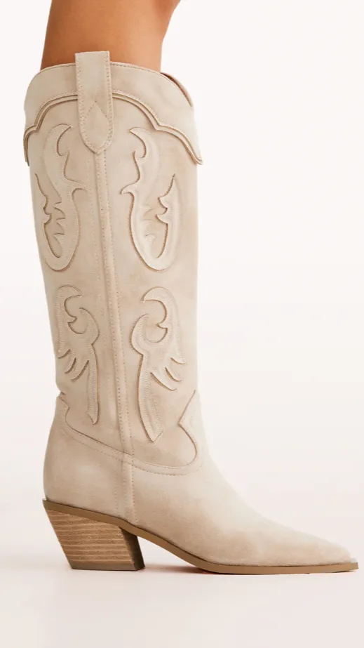 Tulie Boots - Light Beige Suede sold by Billy J product image thumbnail 2
