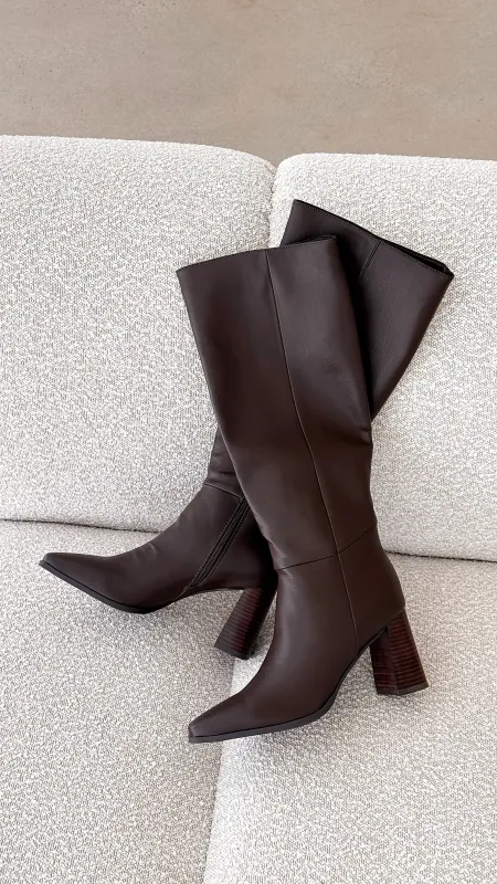 Vallia Boots - Chocolate sold by Billy J