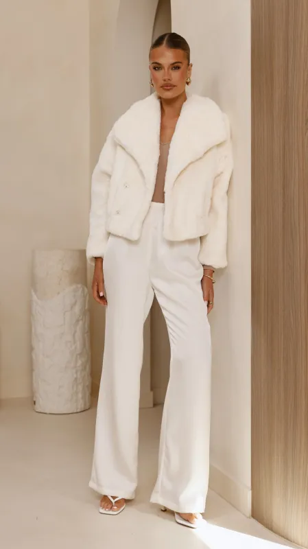 Tulum Crop Jacket - White sold by Billy J