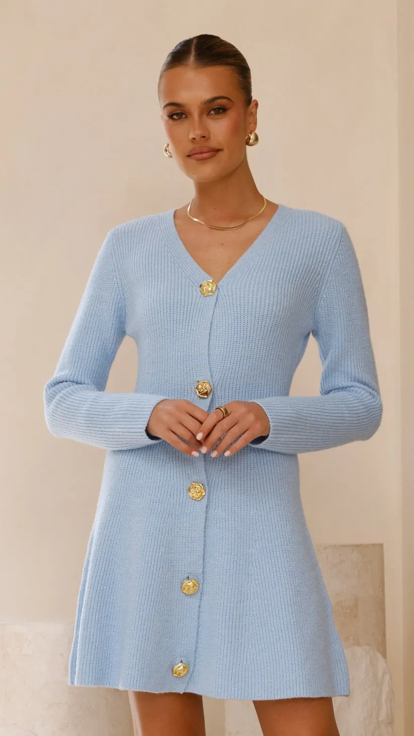 Catarina Long Sleeve Mini Dress - Blue sold by Billy J product image thumbnail 5