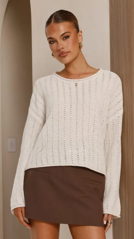 Lydia Jumper - Ivory sold by Billy J