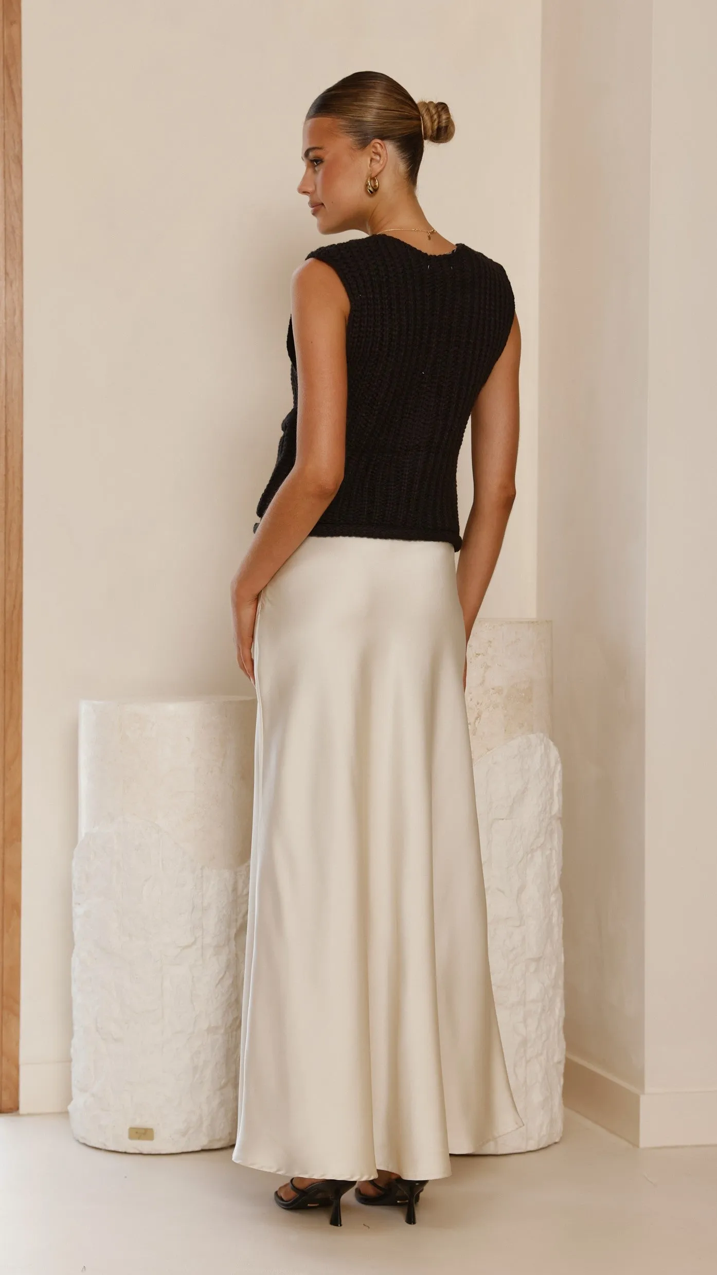 Jaffa Cropped Knit Vest - Black sold by Billy J product image thumbnail 3