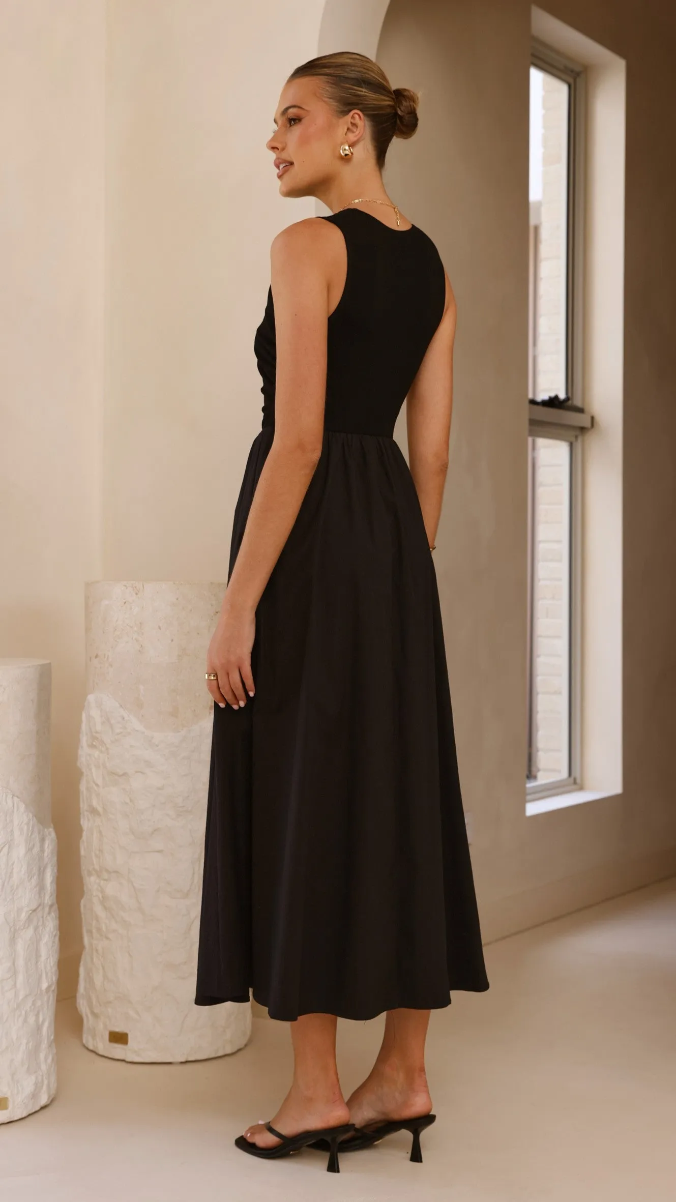 Aria Sleeveless Midi Dress - Black sold by Billy J product image thumbnail 2