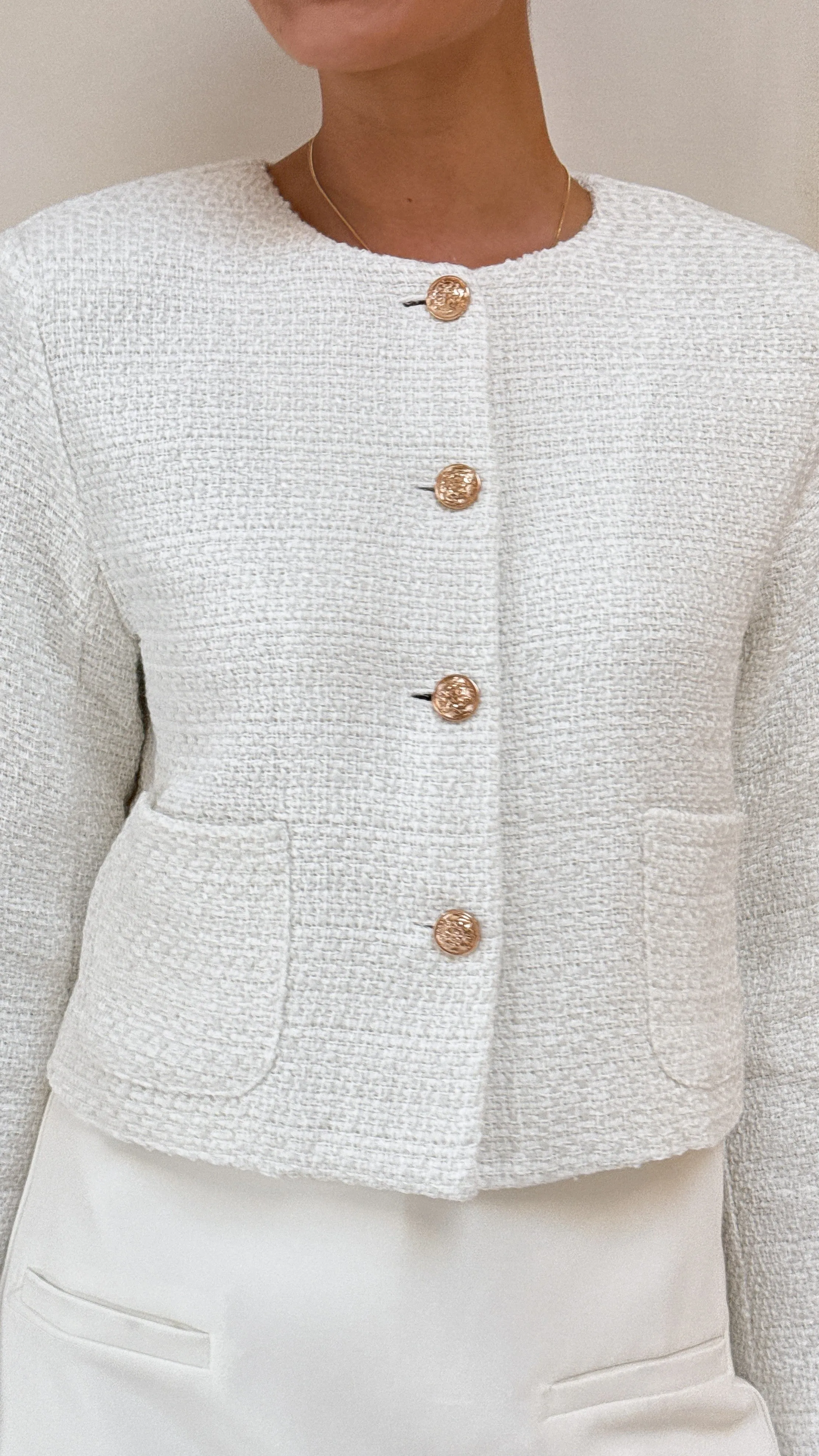 Laina Jacket - White sold by Billy J product image thumbnail 4