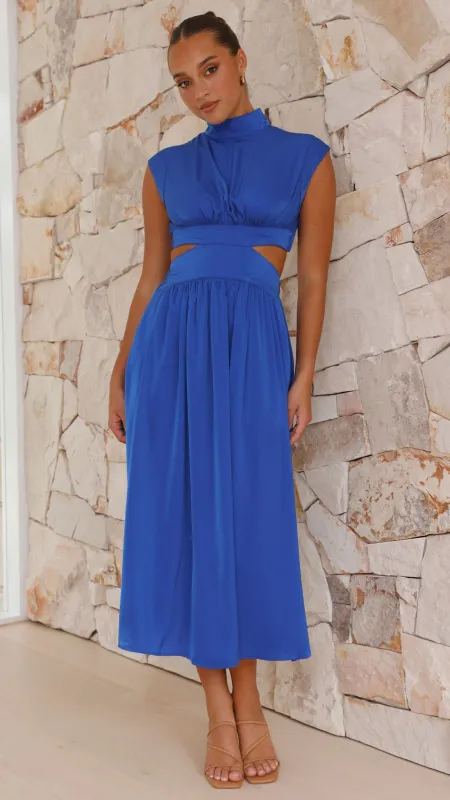 Cindie Midi Dress - Cobalt Blue sold by Billy J