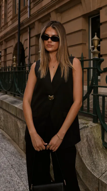 Alina Vest - Black sold by Billy J