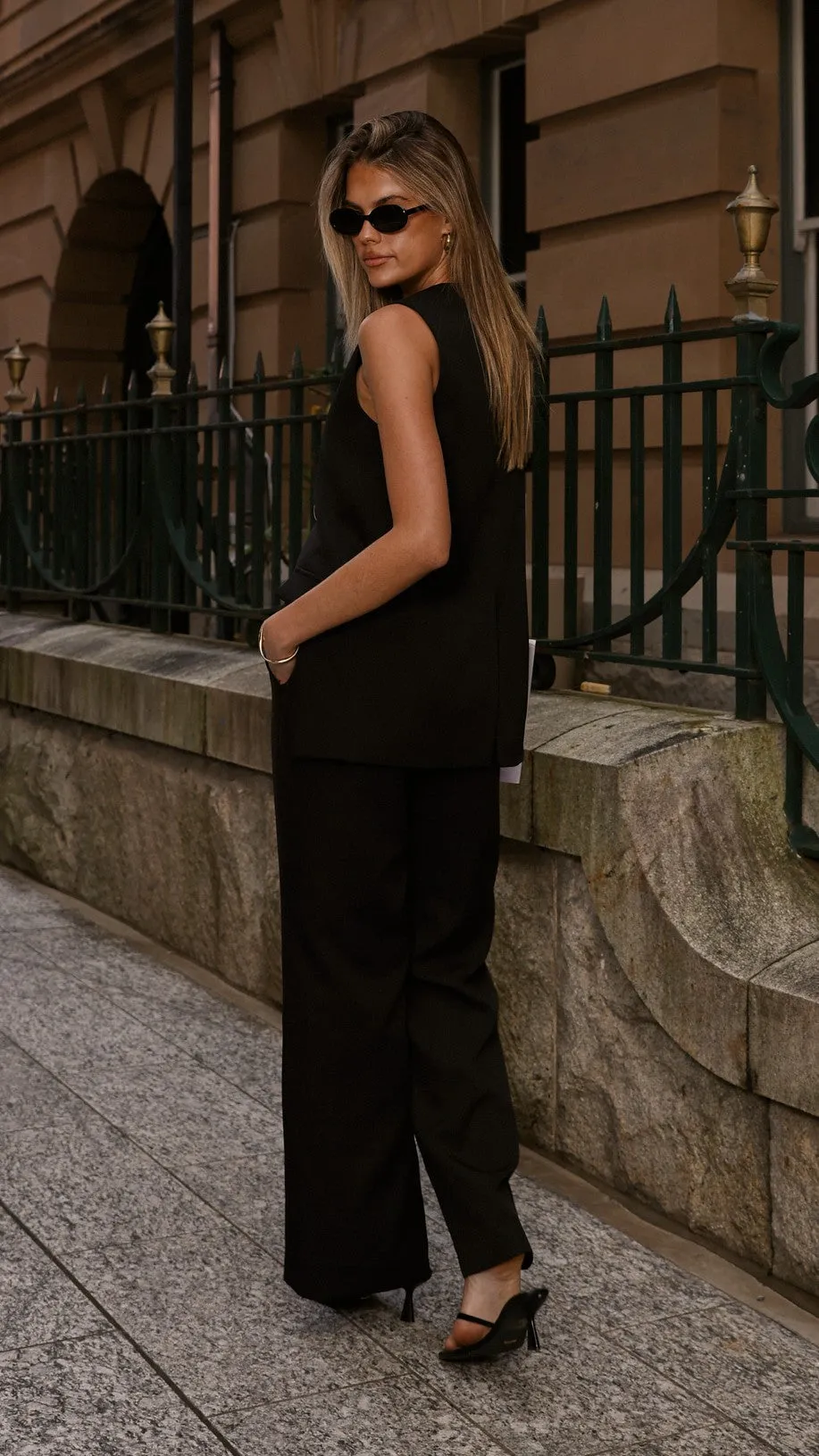 Alina Vest - Black sold by Billy J product image thumbnail 2