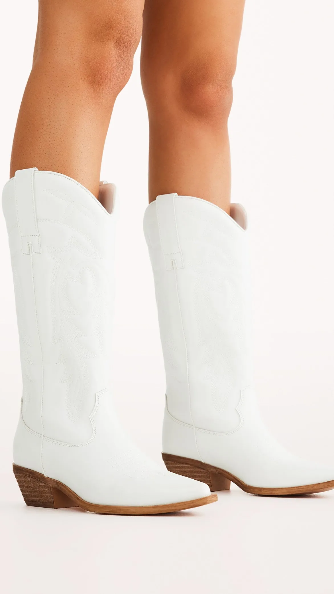 Ottilie Boots - White sold by Billy J product image thumbnail 3