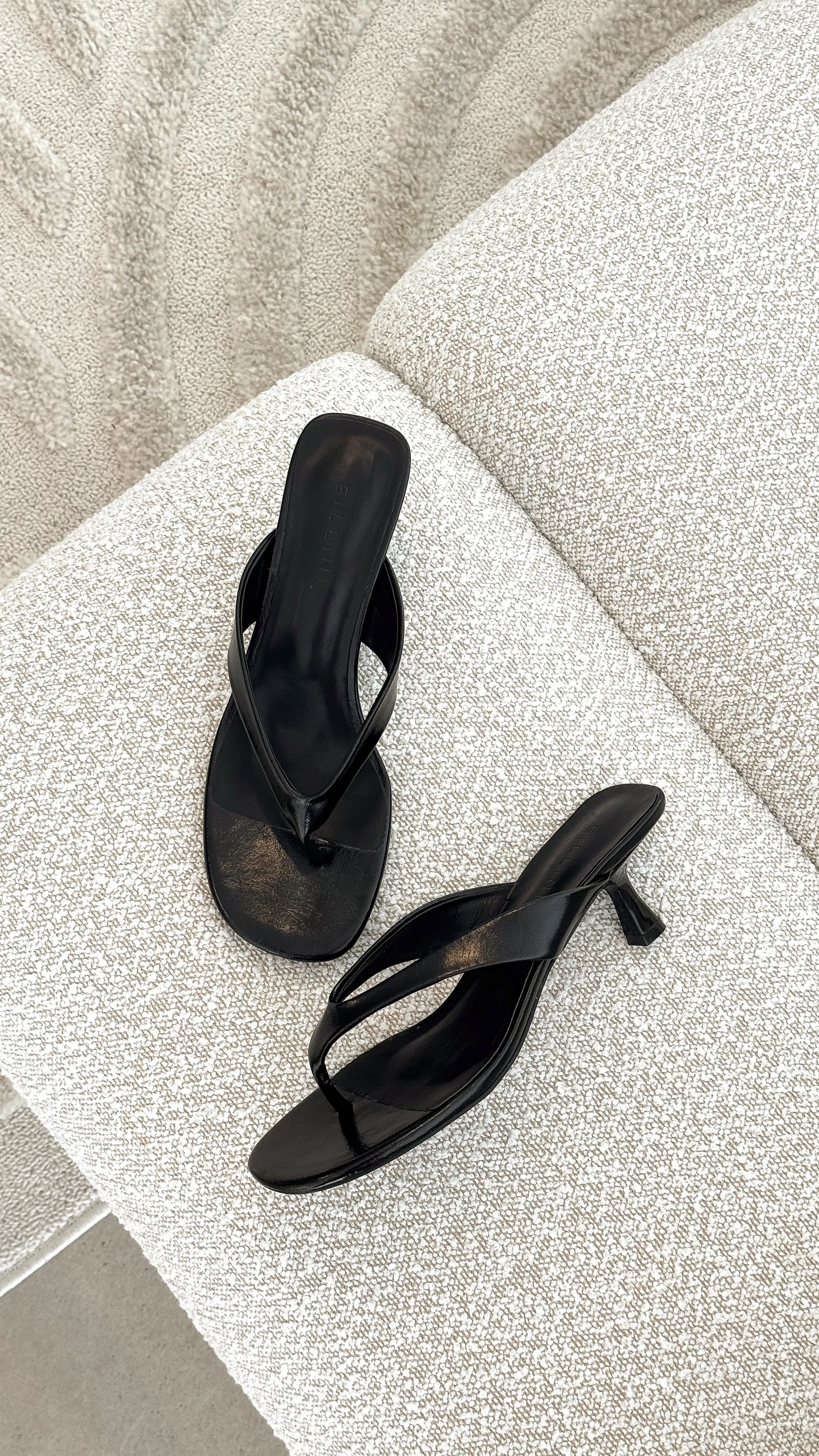 Niesha Heel - Black Shine sold by Billy J