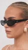 The Kasia Sunglasses - Black / Black sold by Billy J