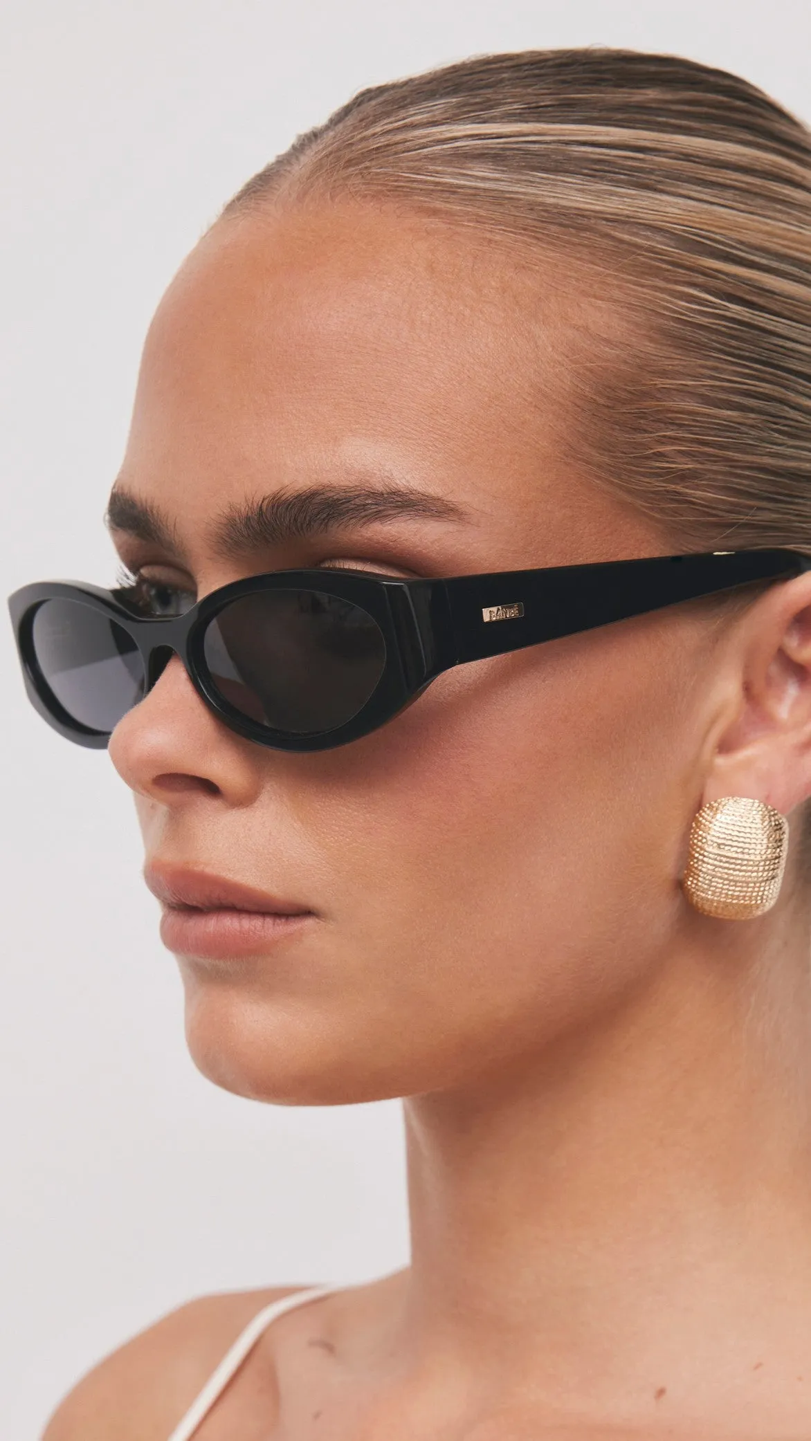 The Kasia Sunglasses - Black / Black sold by Billy J product image thumbnail 4
