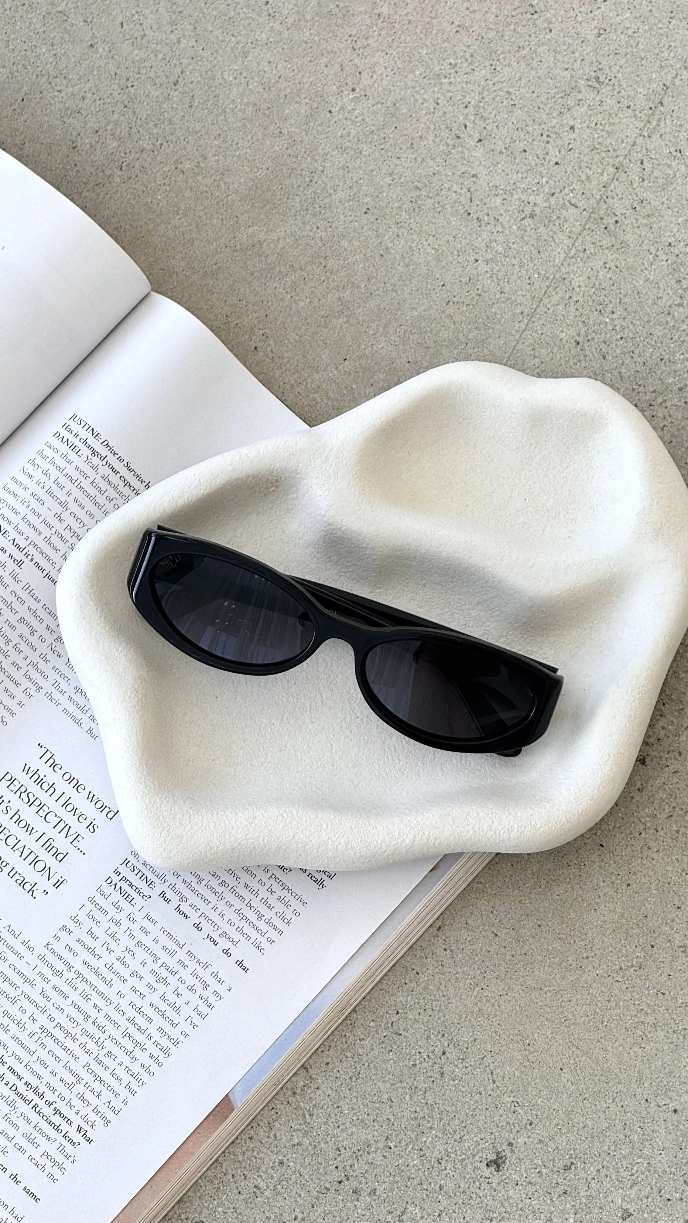 The Kasia Sunglasses - Black / Black sold by Billy J