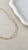 Chain Double Layer Necklace - Pink / Gold sold by Billy J