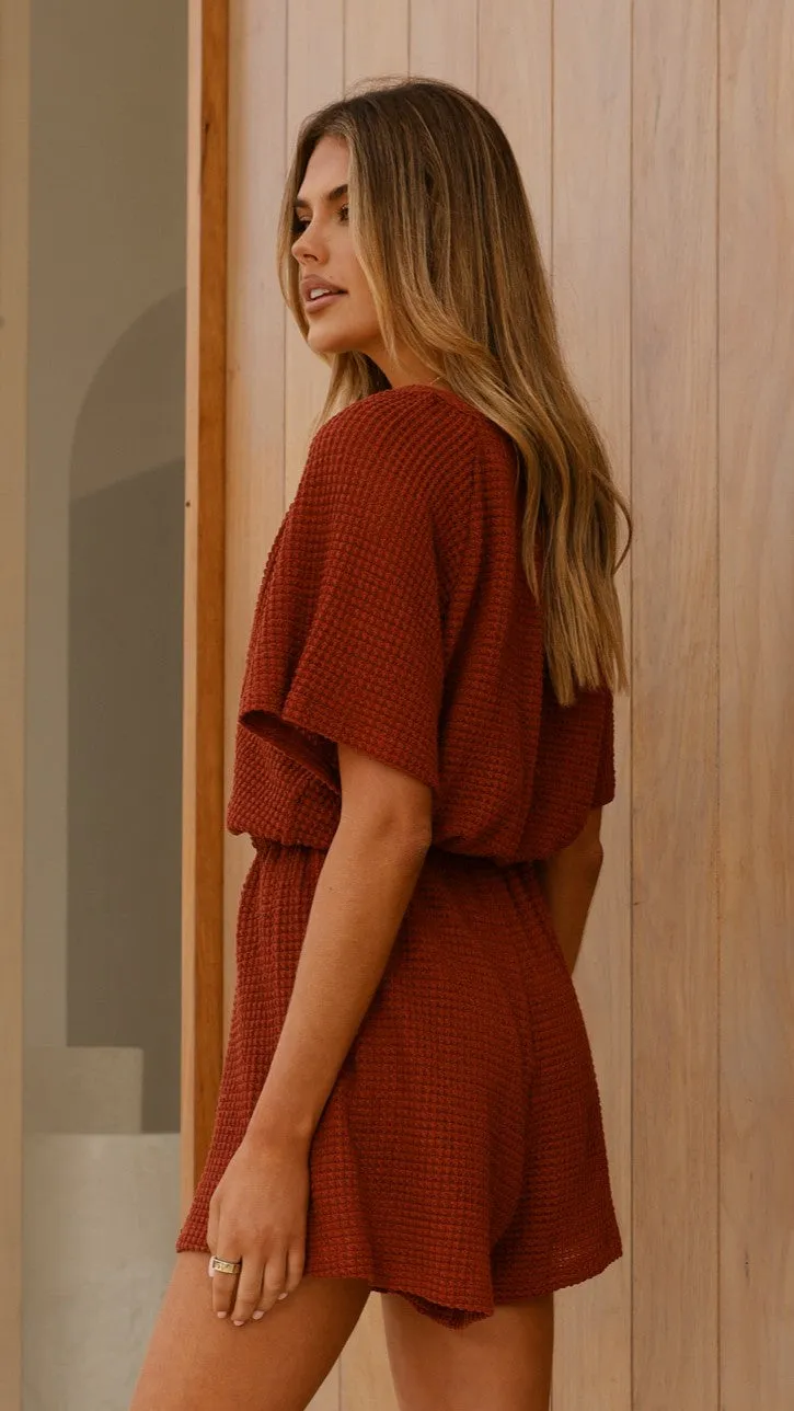 Loula Playsuit - Rust sold by Billy J product image thumbnail 2