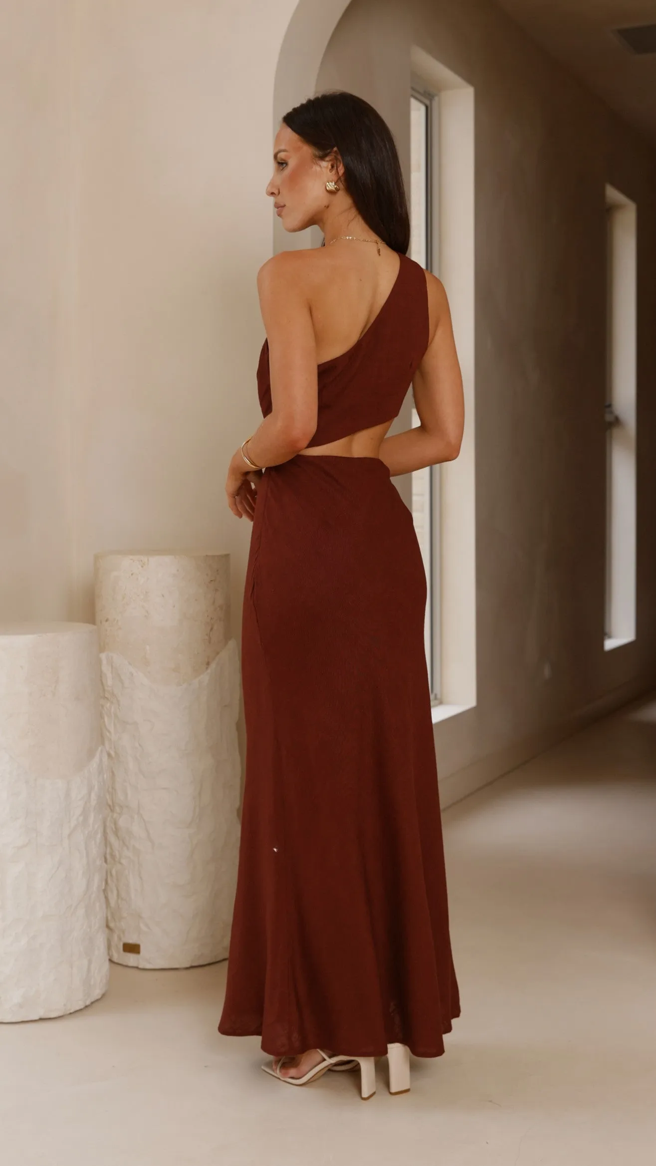 Abia Maxi Dress - Chocolate sold by Billy J product image thumbnail 2