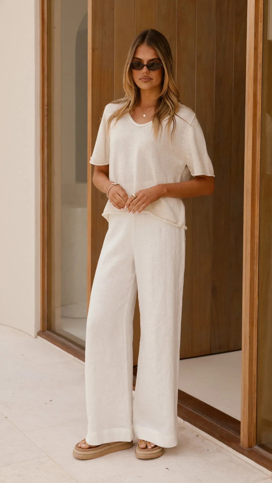 Spring Scoop Neck Tee - Natural sold by Billy J product image thumbnail 5