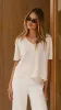 Spring Scoop Neck Tee - Natural sold by Billy J