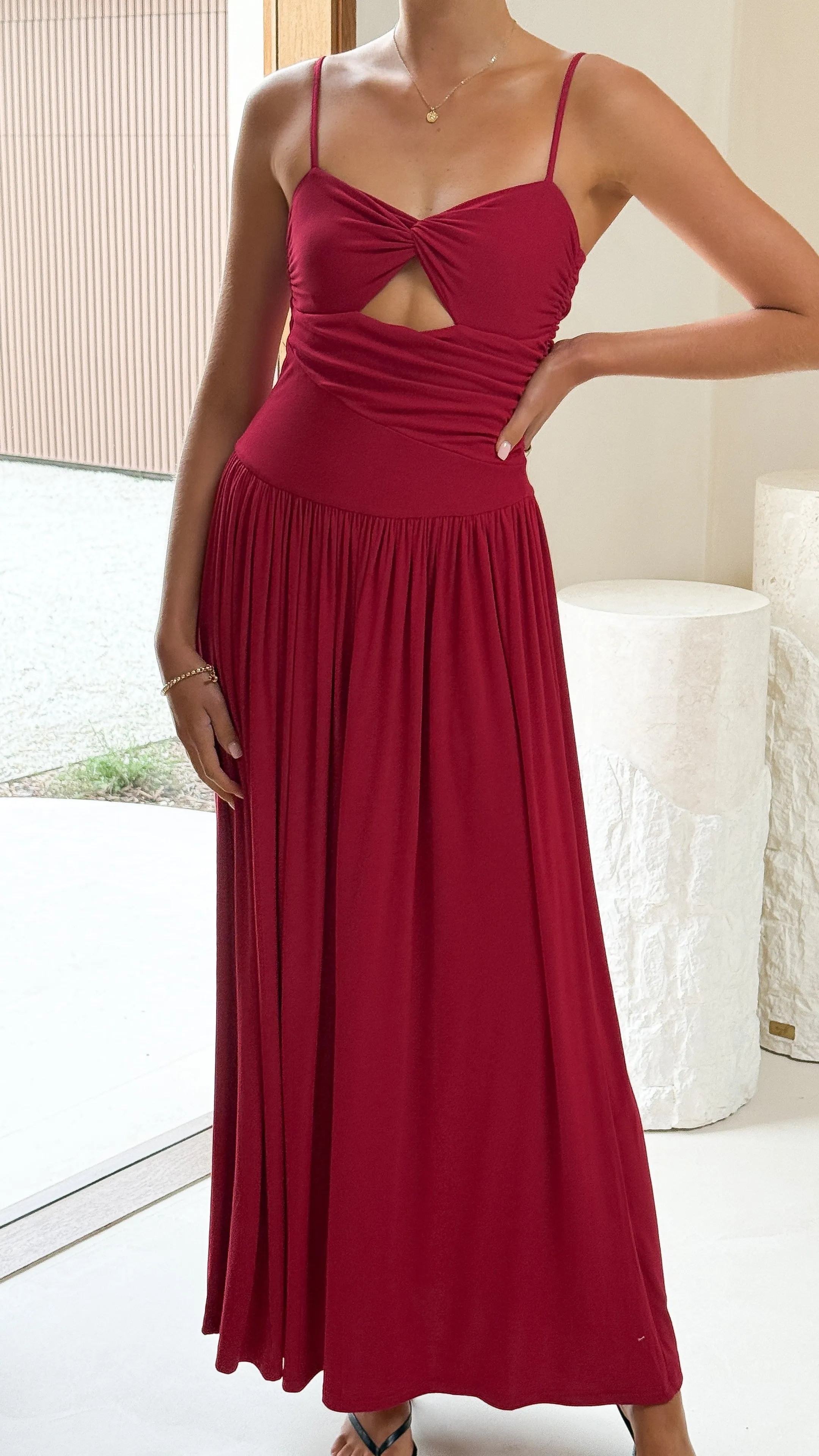 Libertine Maxi Dress - Cherry sold by Billy J product image thumbnail 3