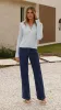 Corbin Collared Knit Top - Blue sold by Billy J
