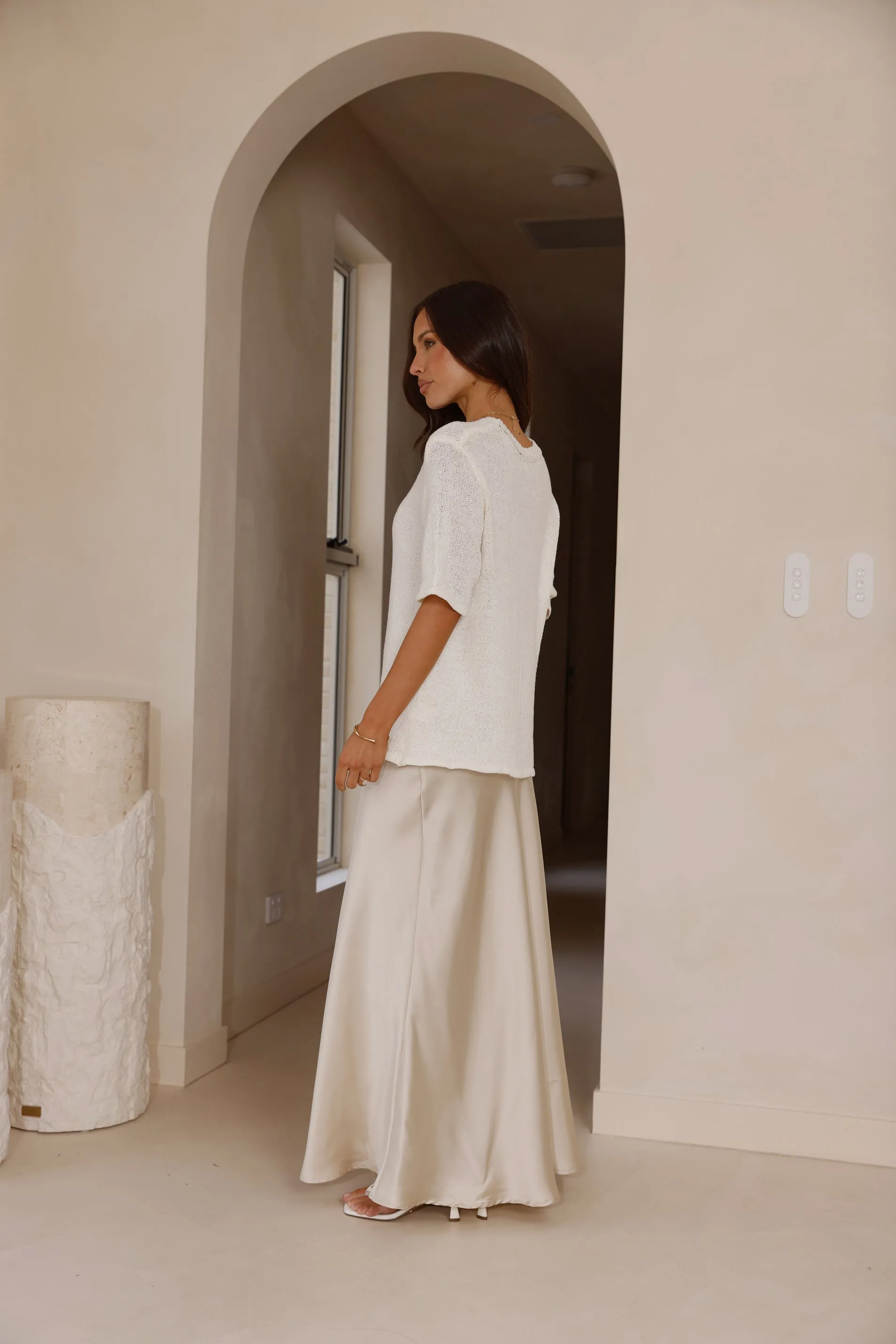 Amara Knit Top - White sold by Billy J product image thumbnail 2