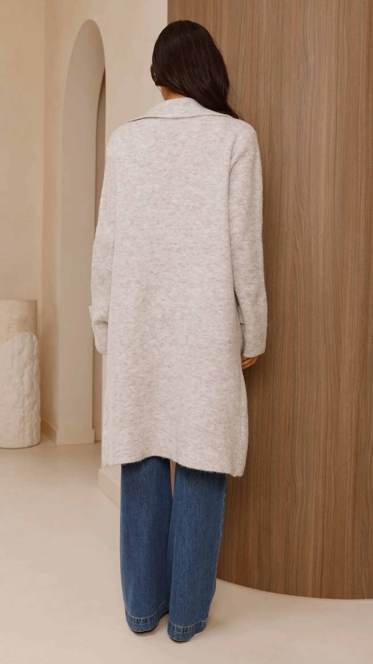Valiza Knit Coat - Light Grey sold by Billy J product image thumbnail 4