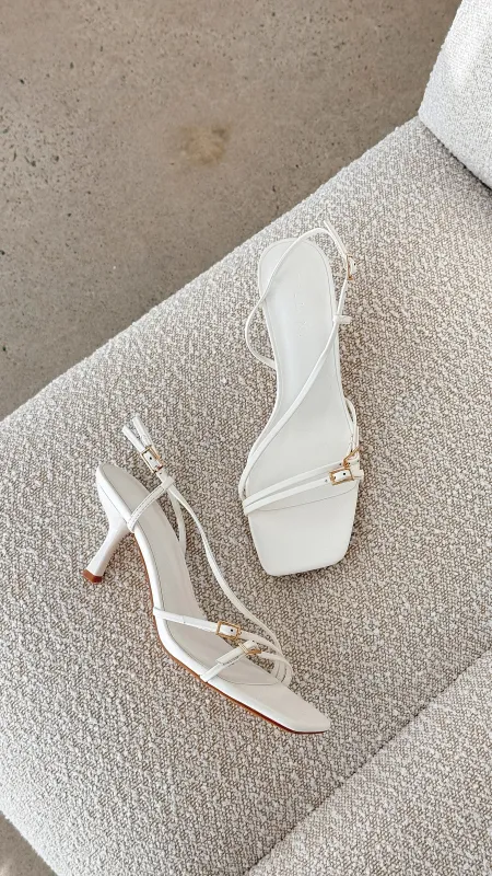 Toshie Heel - White sold by Billy J