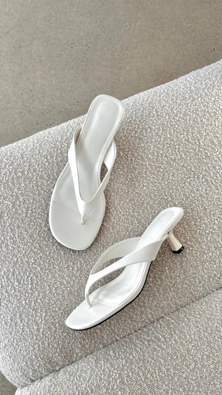 Niesha Heel - White Shine sold by Billy J