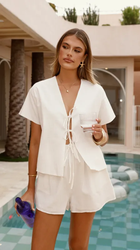 Zella Top and Shorts Set - White sold by Billy J