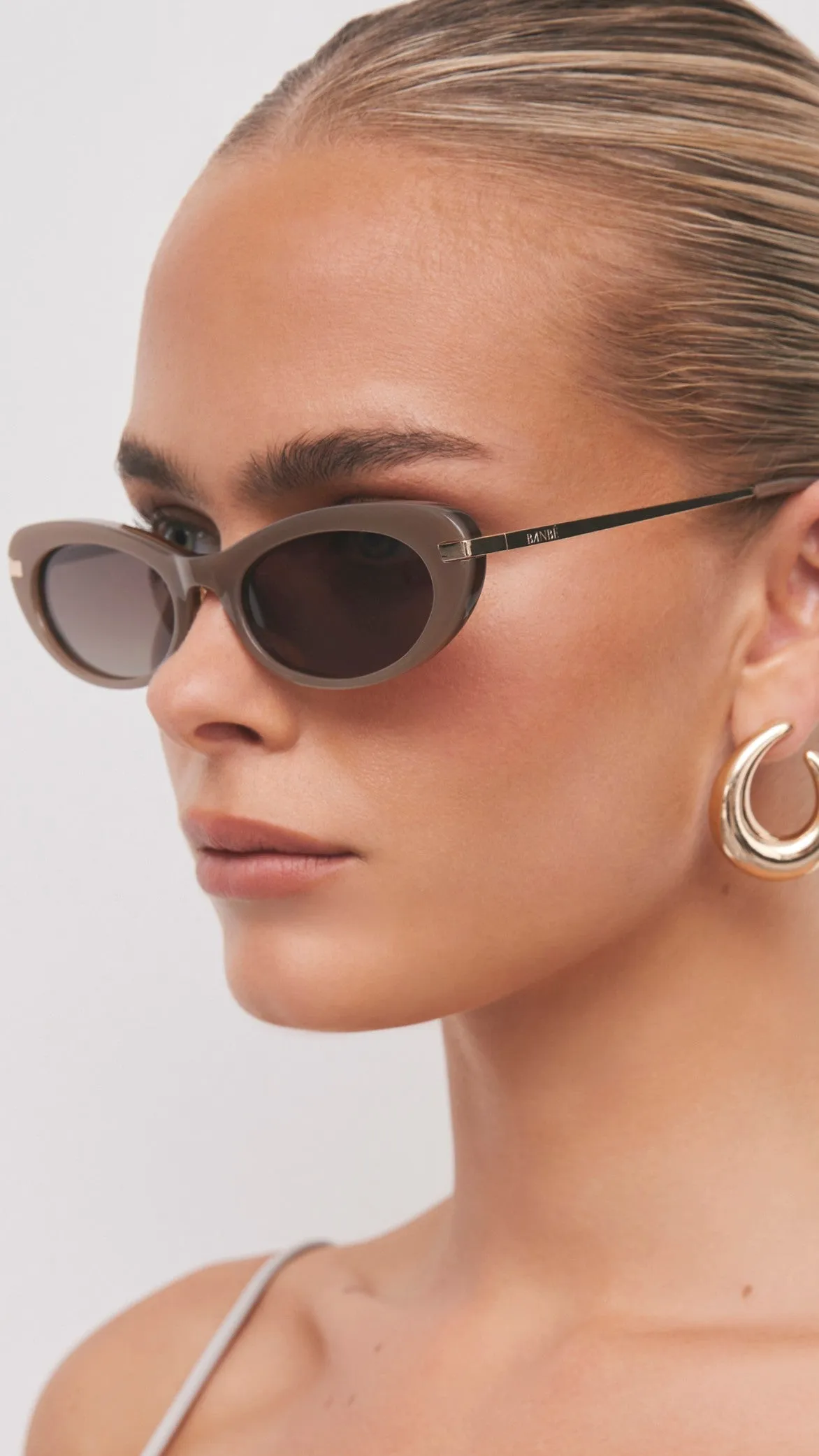 The Rae Sunglasses - Taupe / Brown sold by Billy J