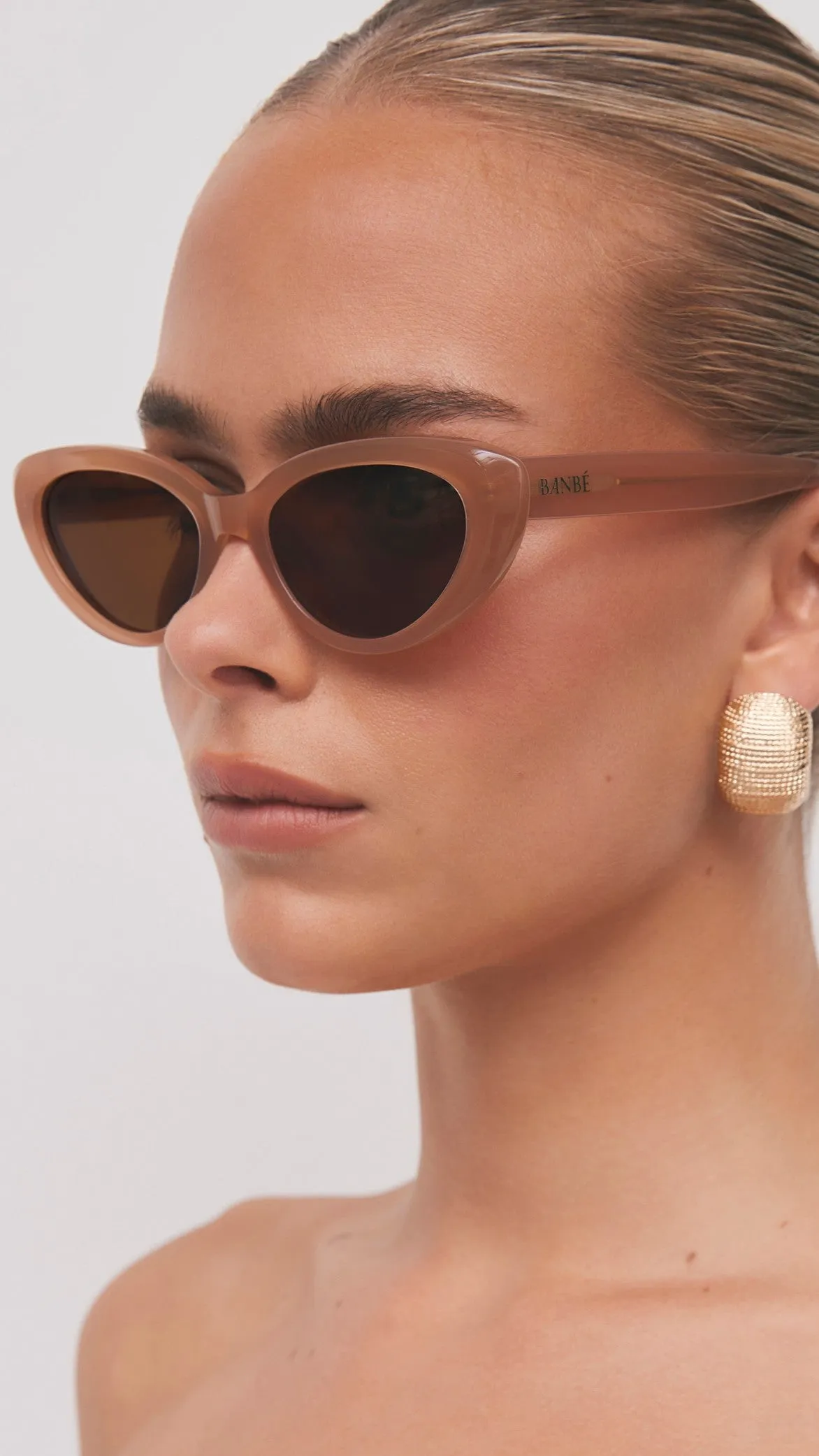 The Sweeney Sunglasses - Nude / Chocolate sold by Billy J product image thumbnail 2