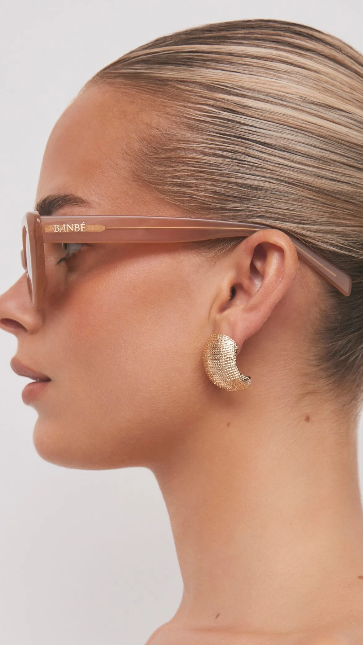 The Sweeney Sunglasses - Nude / Chocolate sold by Billy J product image thumbnail 3