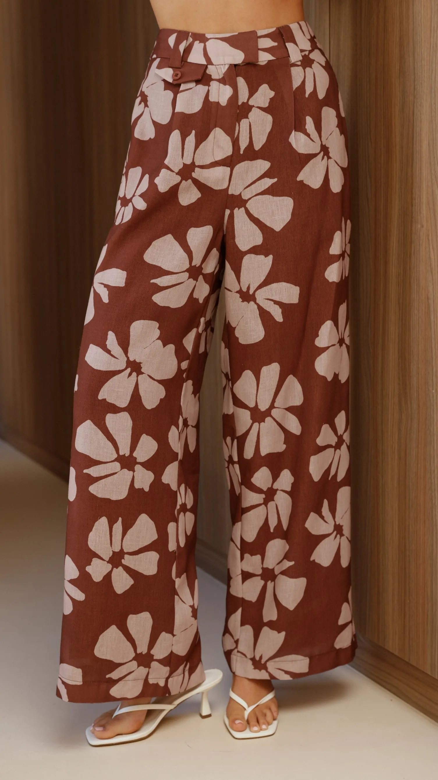 Toni Pants - Brown Daylillies sold by Billy J product image thumbnail 2