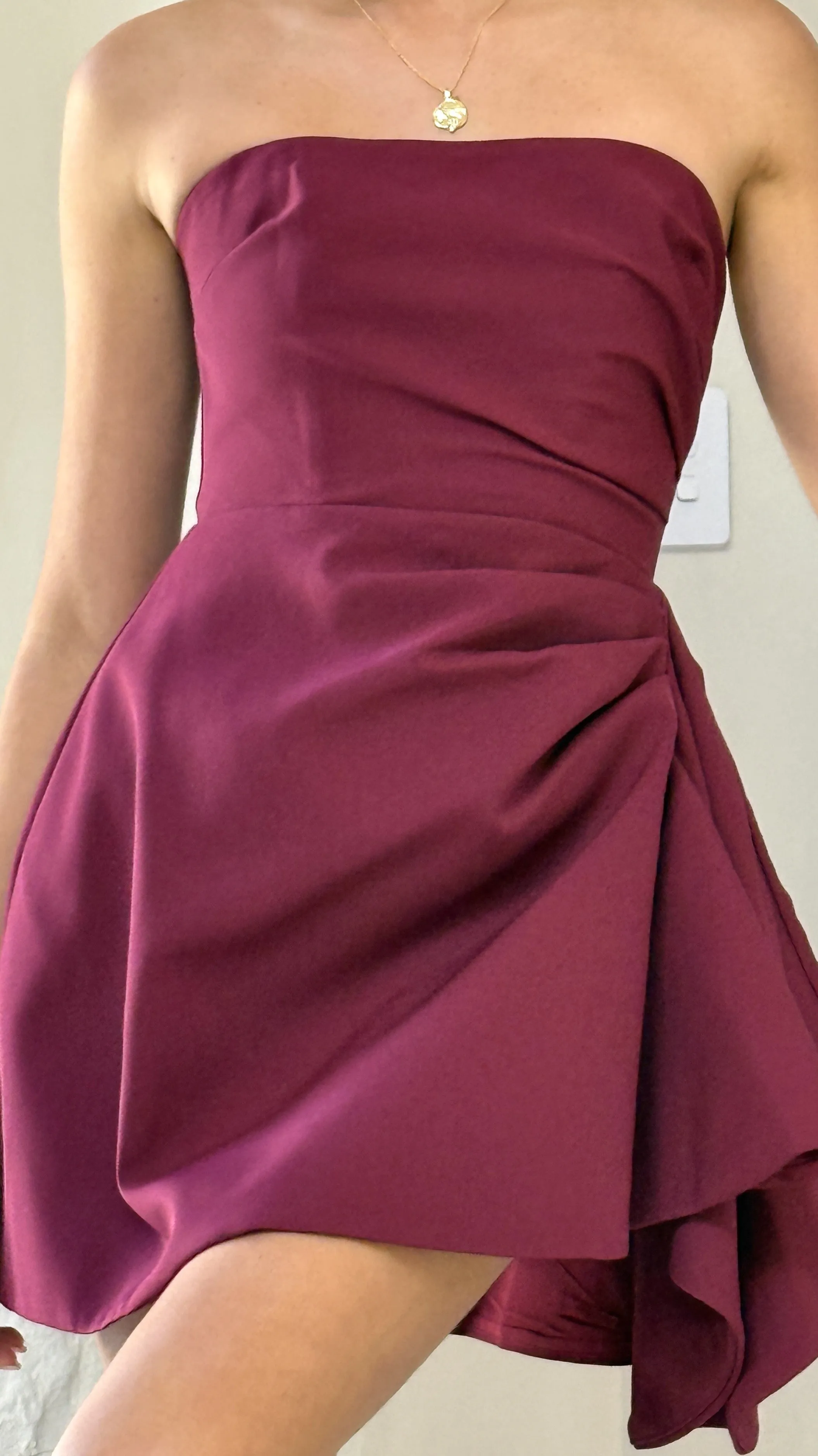 Hanae Mini Dress - Wine sold by Billy J product image thumbnail 4