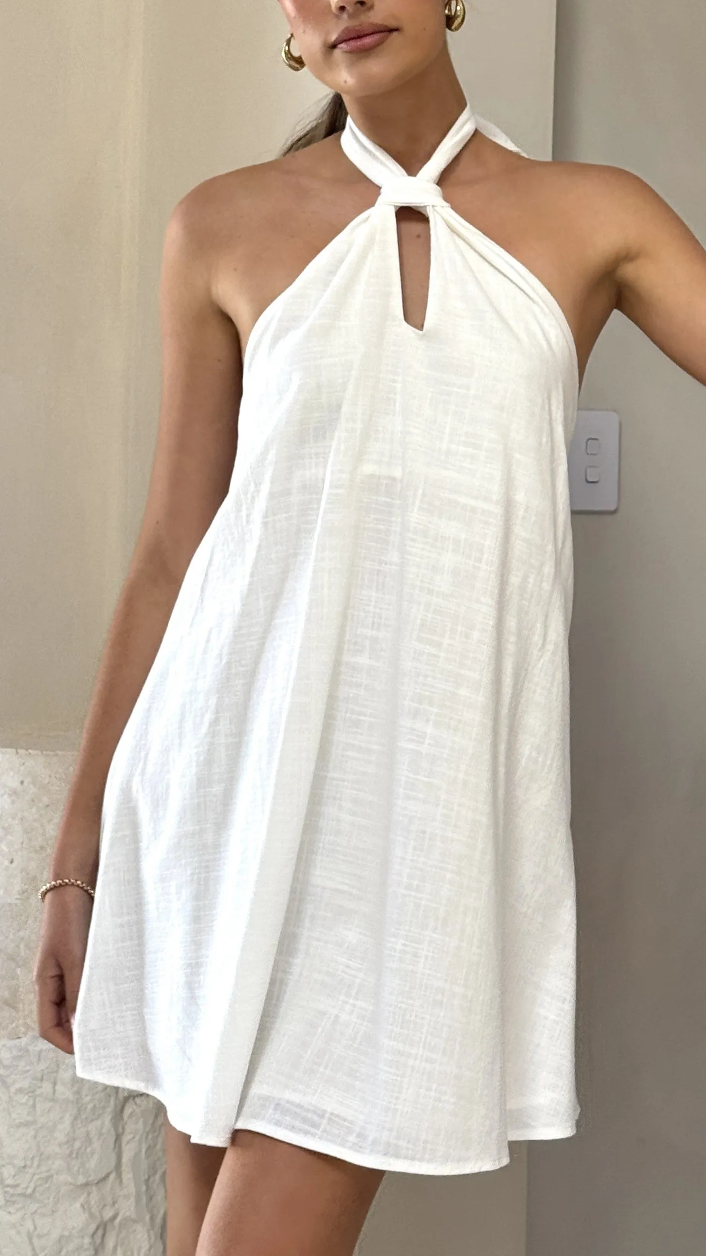 Maja Mini Dress - White sold by Billy J product image thumbnail 4