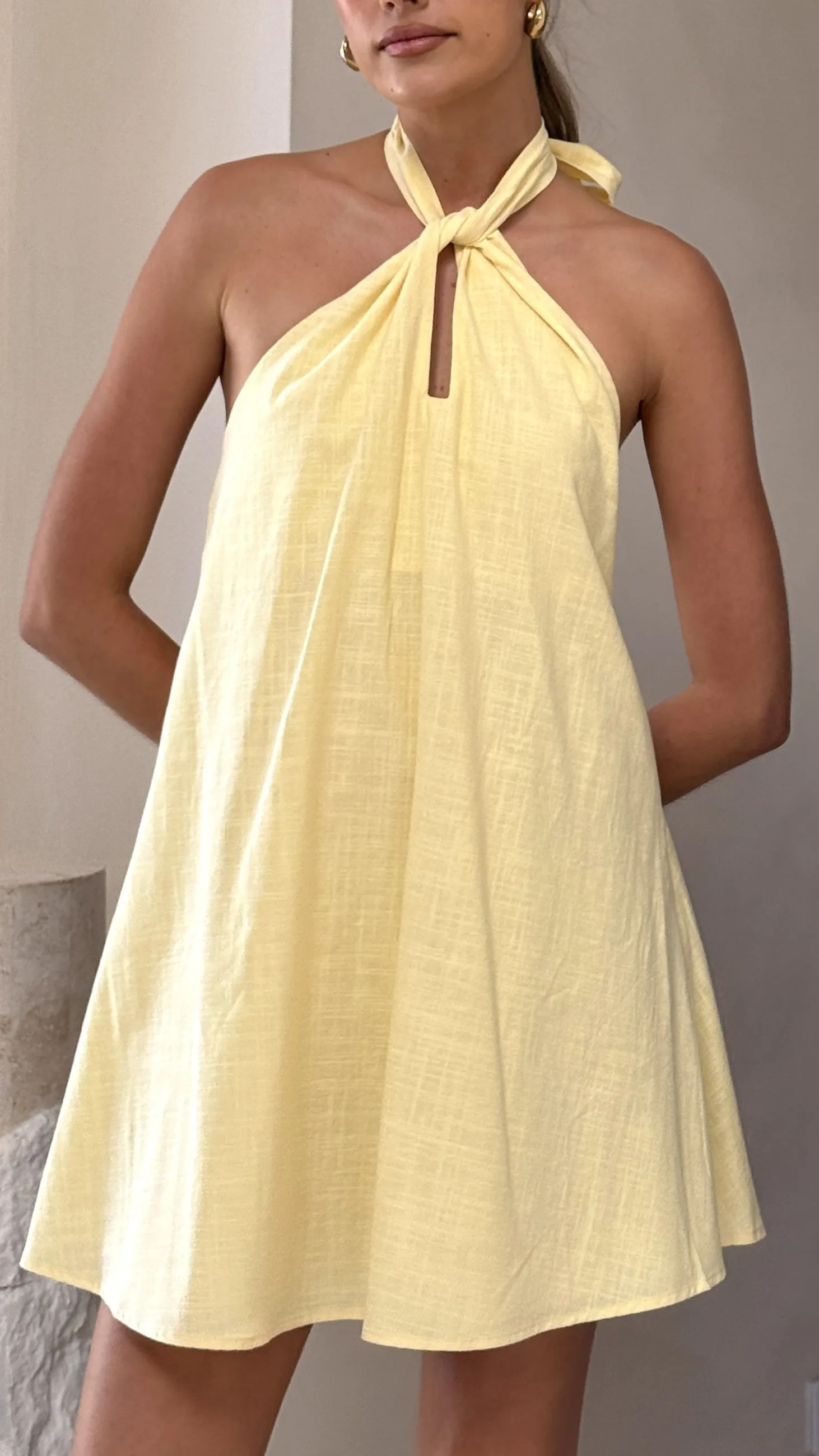 Maja Mini Dress - Yellow sold by Billy J product image thumbnail 4