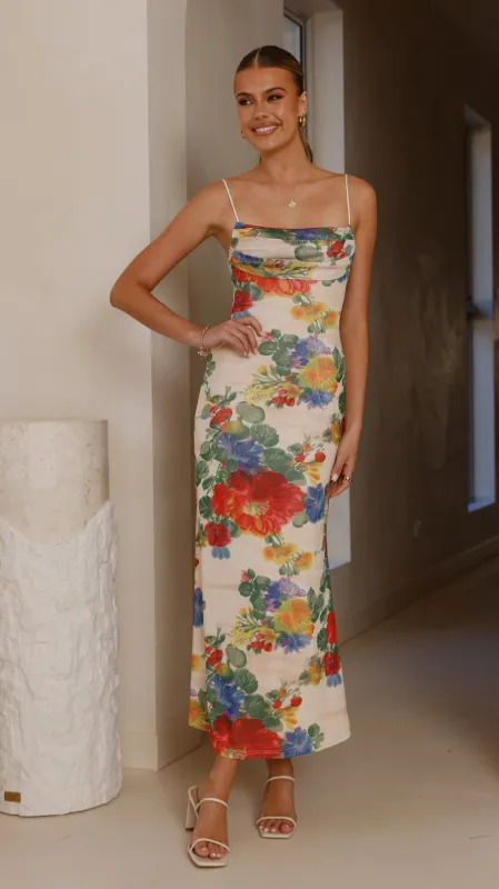 Tamera Maxi Dress- Floral sold by Billy J