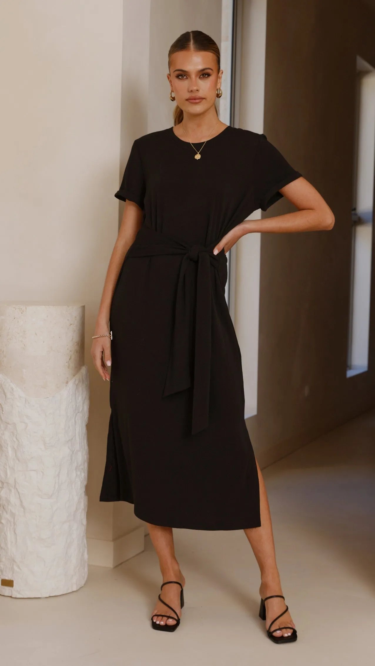 Valier Midi Dress - Black sold by Billy J product image thumbnail 4