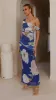 Gardenia Maxi Dress - Blue Floral sold by Billy J