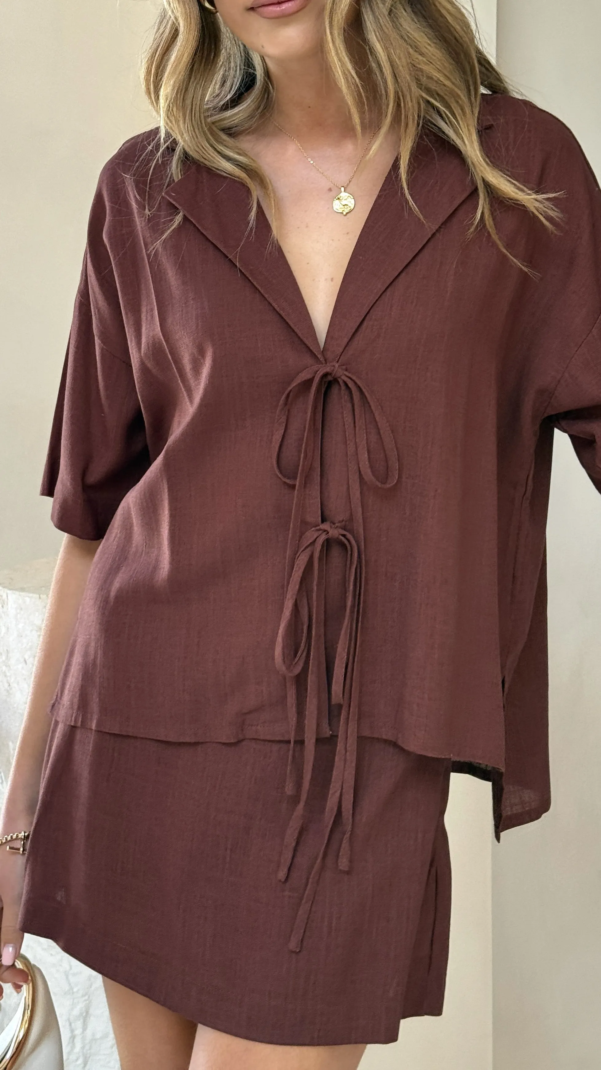 Louise Top - Brown sold by Billy J product image thumbnail 3
