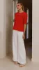 Kai Short Sleeve Top - Red sold by Billy J