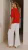 Kai Short Sleeve Top - Red sold by Billy J