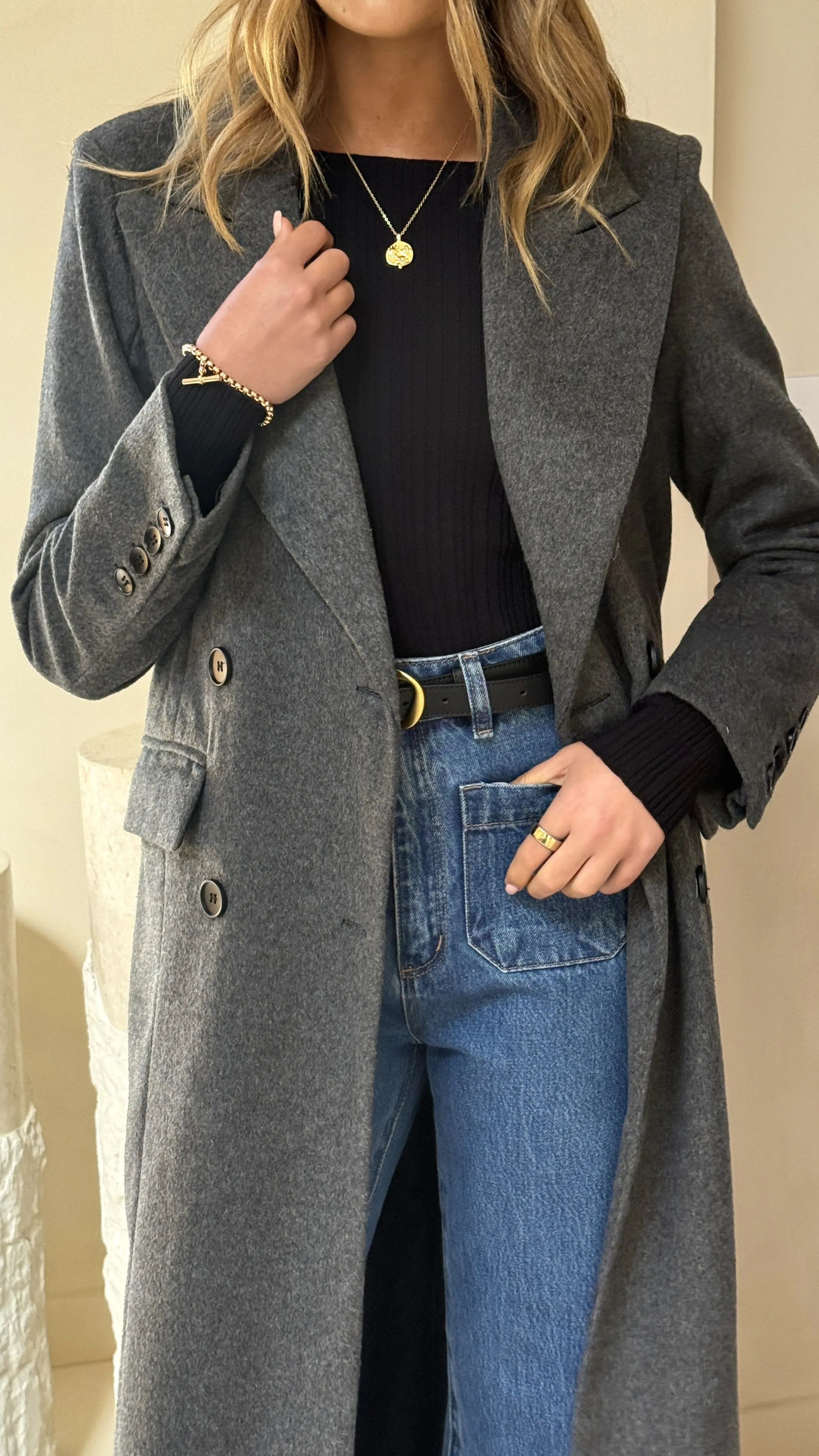 MVN - Lost In New York Coat - Charcoal sold by Billy J product image thumbnail 4