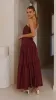 Lola Maxi Dress - Burgundy sold by Billy J