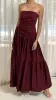 Lola Maxi Dress - Burgundy sold by Billy J