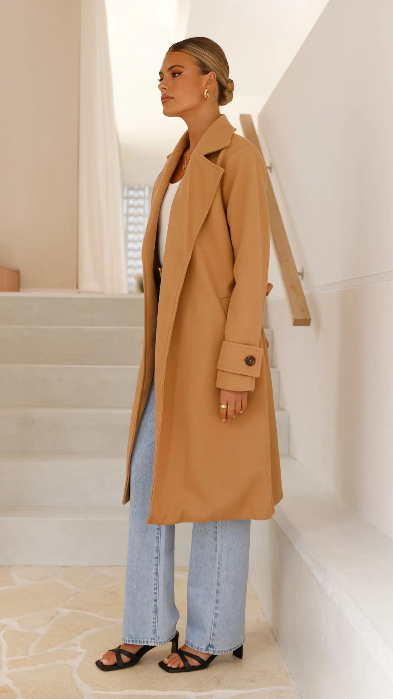 Lue Trench Coat - Camel sold by Billy J product image thumbnail 3